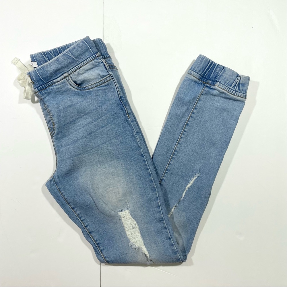 Celebrity Pink Light Wash Jean Joggers Drawstring Size XS